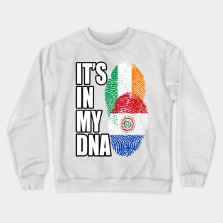 Paraguayan And Irish Mix Heritage DNA Flag Crewneck Sweatshirt